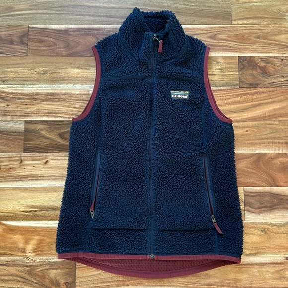 LL Bean Sherpa Vest Women’s XS - Picture 1 of 6